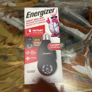 Energizer Smart 5GHz WiFi Indoor Outdoor PTZ Socket Camera 2K‎ HD EOP1-1001